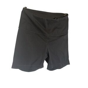 Yogalicious Lux Black High-Waisted Shorts‎ 1019